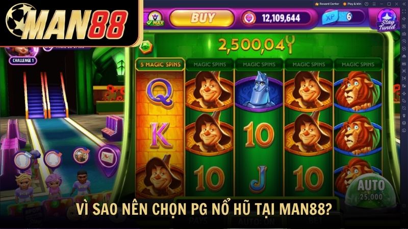 Vì sao nên chọn PG Nổ Hũ tại Man88?